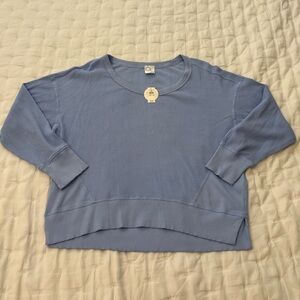 NWT Aerie Waffle Round Neck Sz M